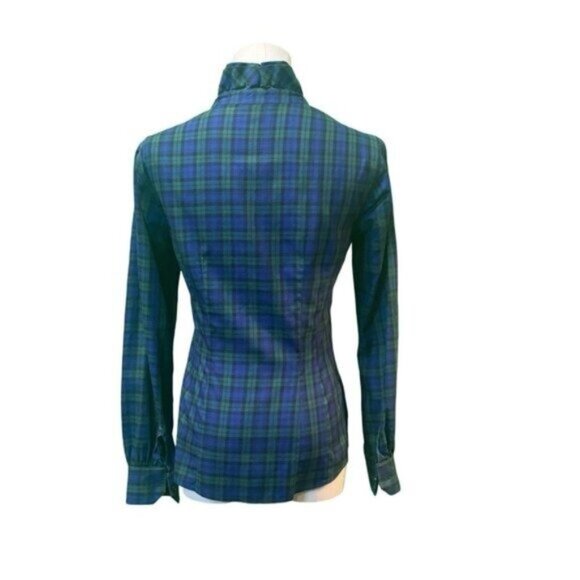 Brooks Brothers Blue and Green Plaid Button Down Shirt - Picture 3 of 6